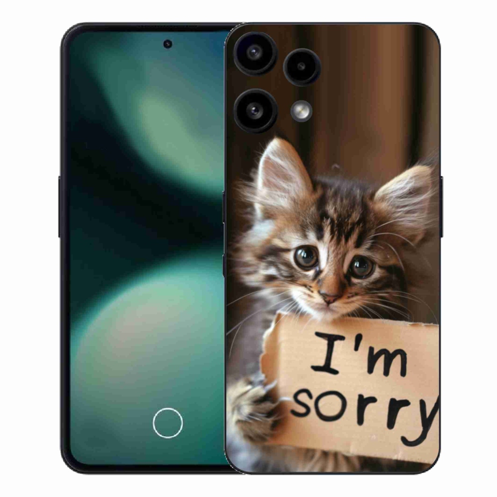 Gélový kryt mmCase na Nothing Phone (3a) Lite - mačacie ospravedlnenie