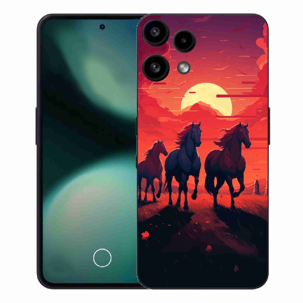 Gélový kryt mmCase na Nothing Phone (3a) Lite - kone a západ slnka