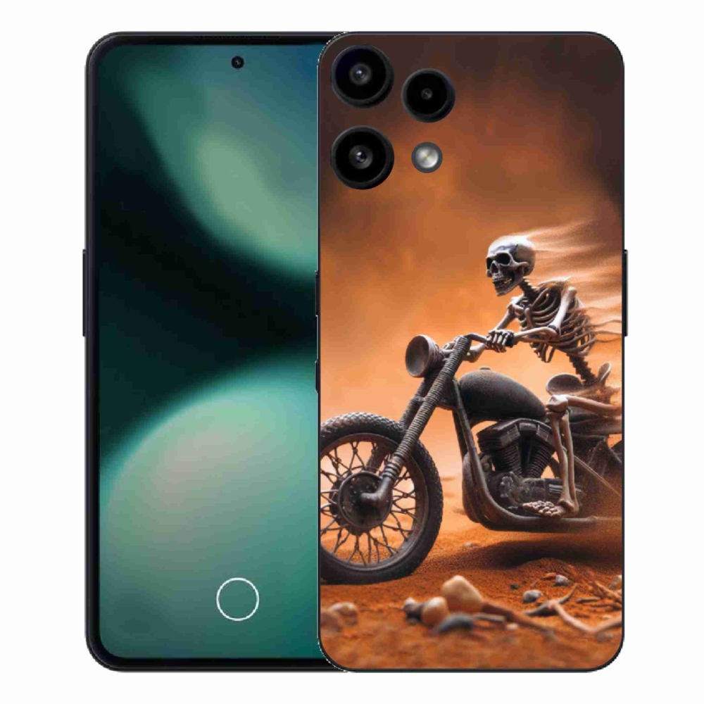 Gélový kryt mmCase na Nothing Phone (3a) Lite - kostra na motorke