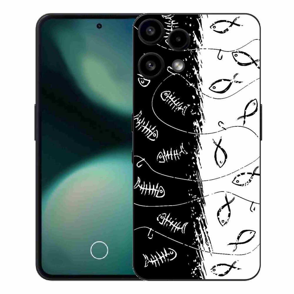 Gélový kryt mmCase na Nothing Phone (3a) Lite - kostry a rybky