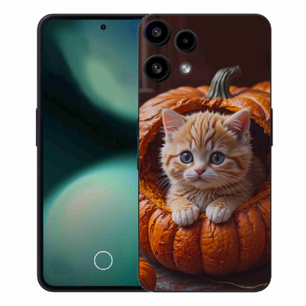 Gélový kryt mmCase na Nothing Phone (3a) Lite - mačiatko a tekvica 2