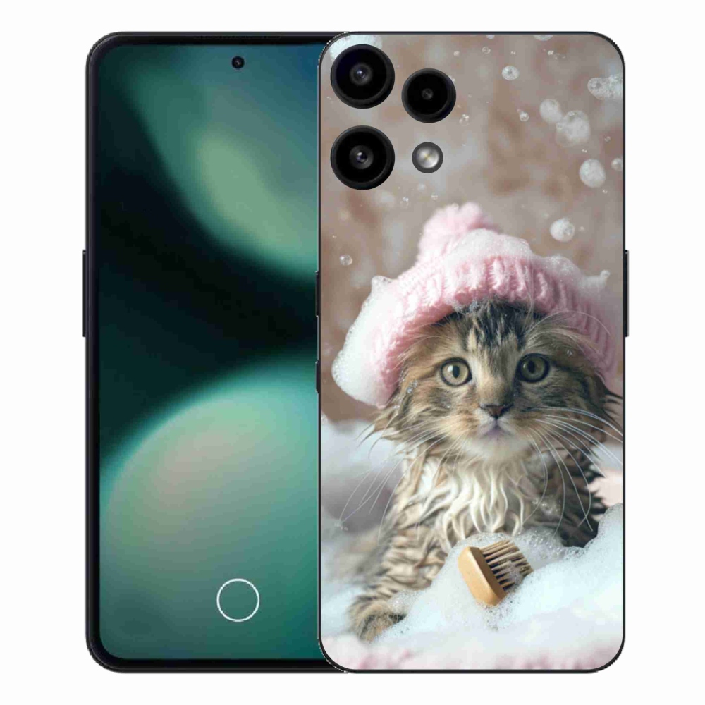 Gélový kryt mmCase na Nothing Phone (3a) Lite - mačiatko a kúpeľ