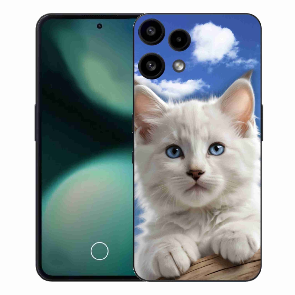 Gélový kryt mmCase na Nothing Phone (3a) Lite - mačiatko a oblaky