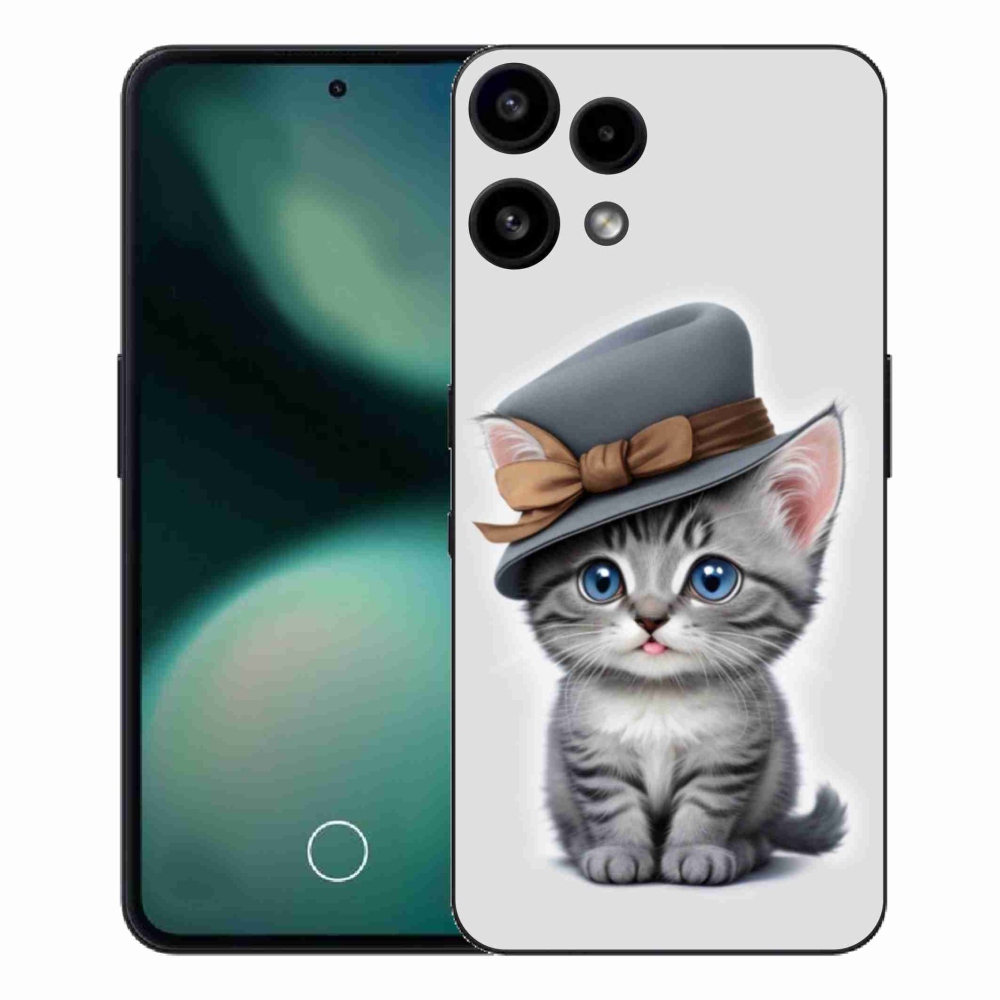 Gélový kryt mmCase na Nothing Phone (3a) Lite - mačiatko s klobúkom