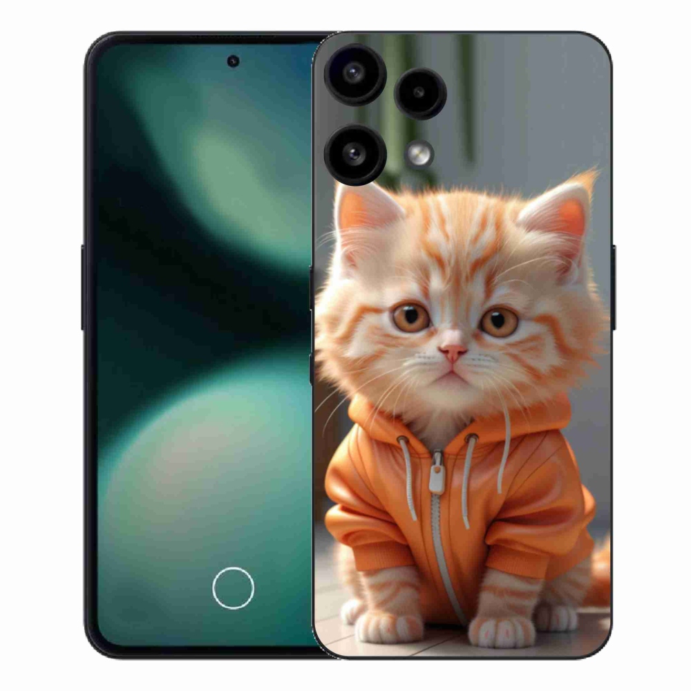 Gélový kryt mmCase na Nothing Phone (3a) Lite - mačiatko v mikine