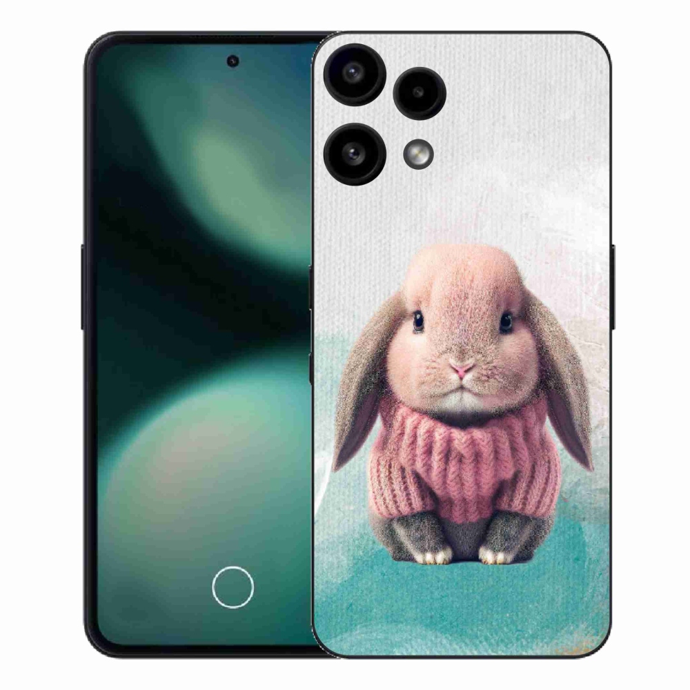 Gélový kryt mmCase na Nothing Phone (3a) Lite - zajačik vo svetri