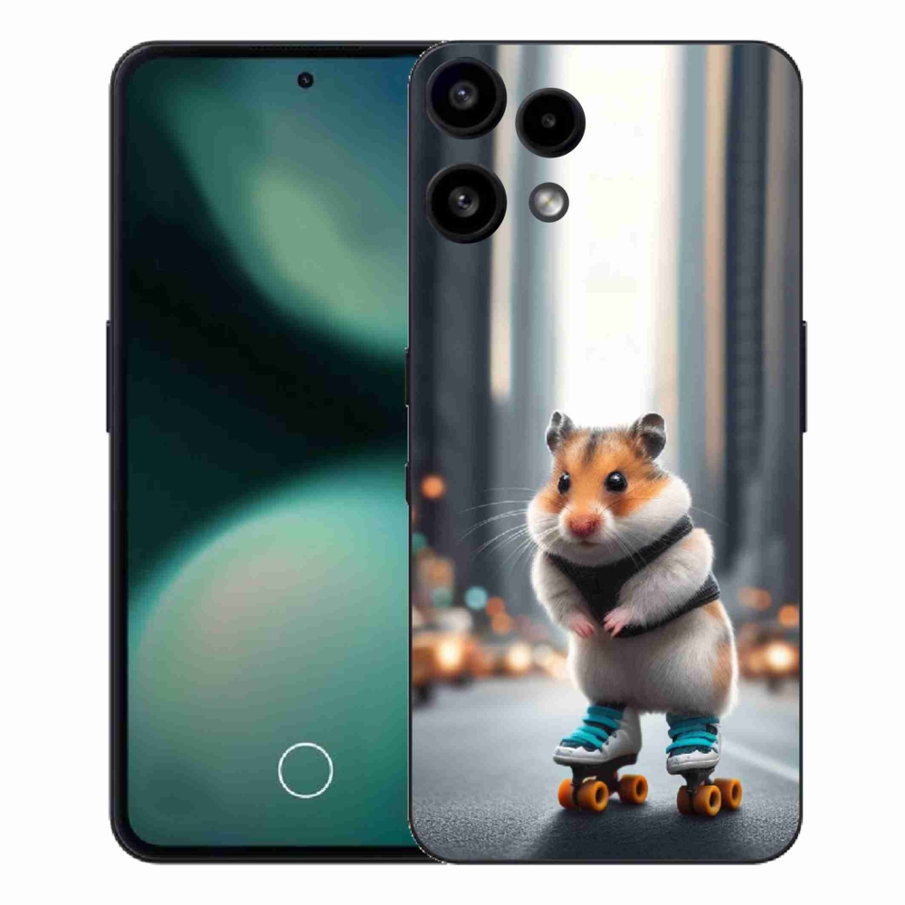 Gélový kryt mmCase na Nothing Phone (3a) Lite - škrečok na korčuliach