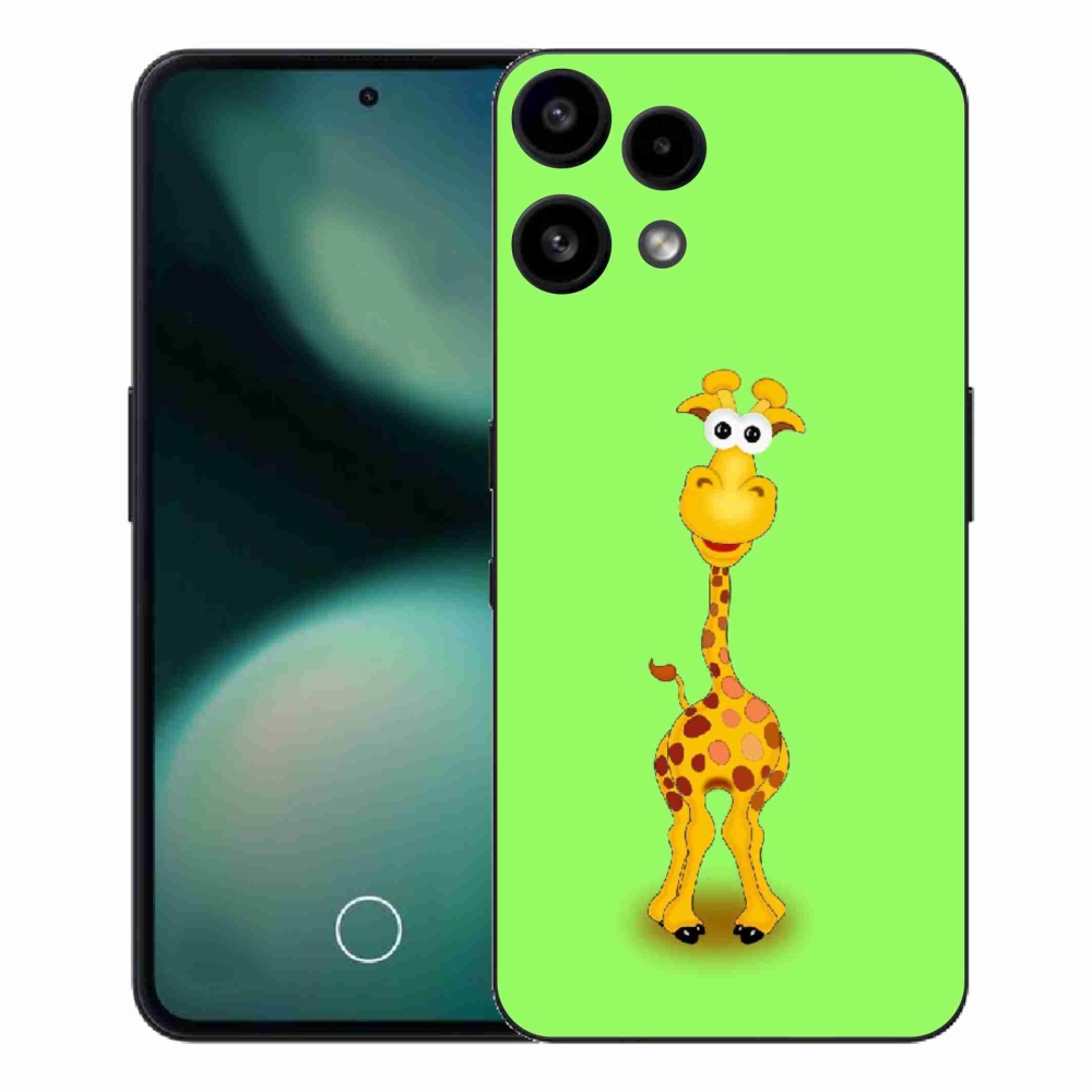 Gélový kryt mmCase na Nothing Phone (3a) Lite - kreslená žirafa