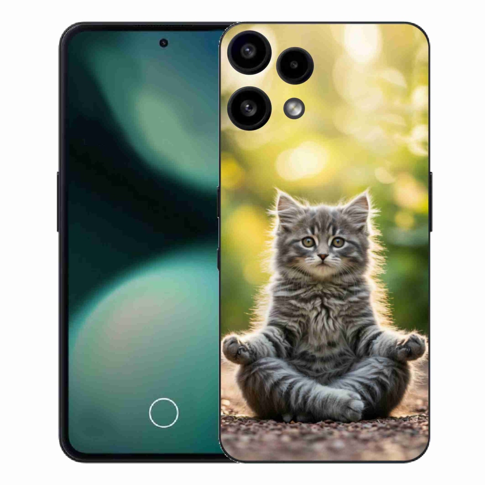 Gélový kryt mmCase na Nothing Phone (3a) Lite - meditujúce mačiatko