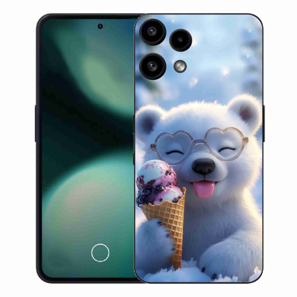 Gélový kryt mmCase na Nothing Phone (3a) Lite - medvedík so zmrzlinou