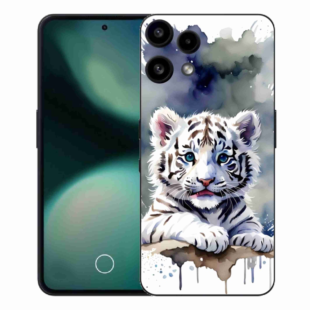 Gélový kryt mmCase na Nothing Phone (3a) Lite - mláďa bieleho tigra