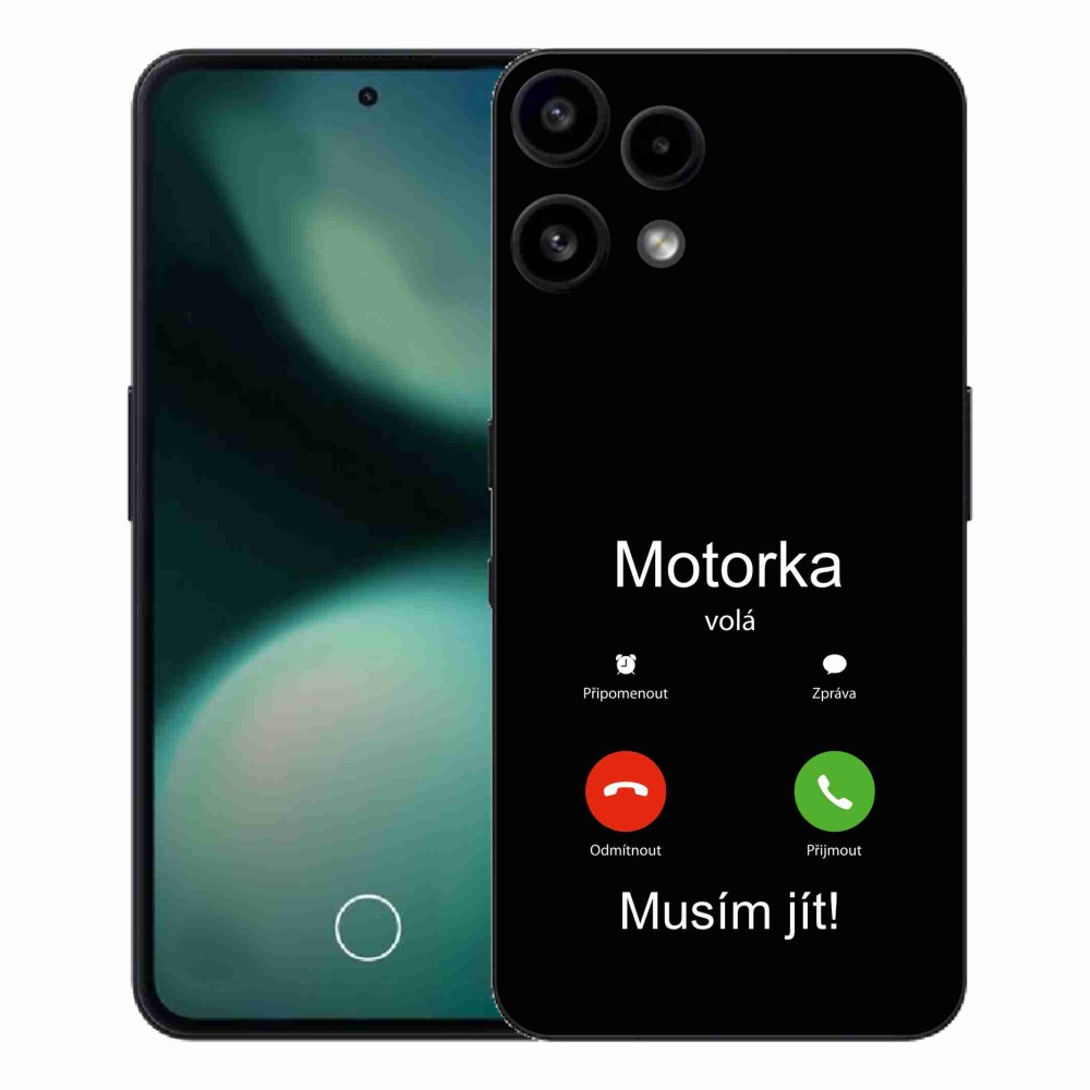 Gélový kryt mmCase na Nothing Phone (3a) Lite - motorka volá čierne pozadie