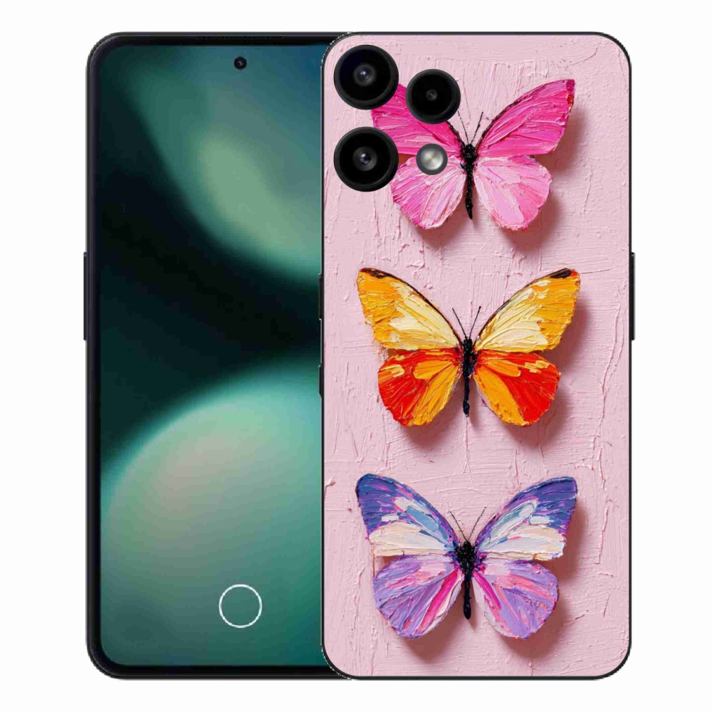 Gélový kryt mmCase na Nothing Phone (3a) Lite - motýlia trojica