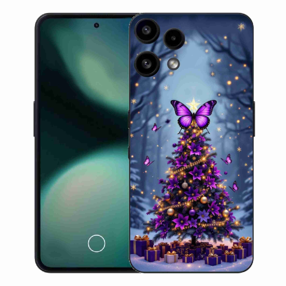 Gélový kryt mmCase na Nothing Phone (3a) Lite - motýlí vianočný stromček