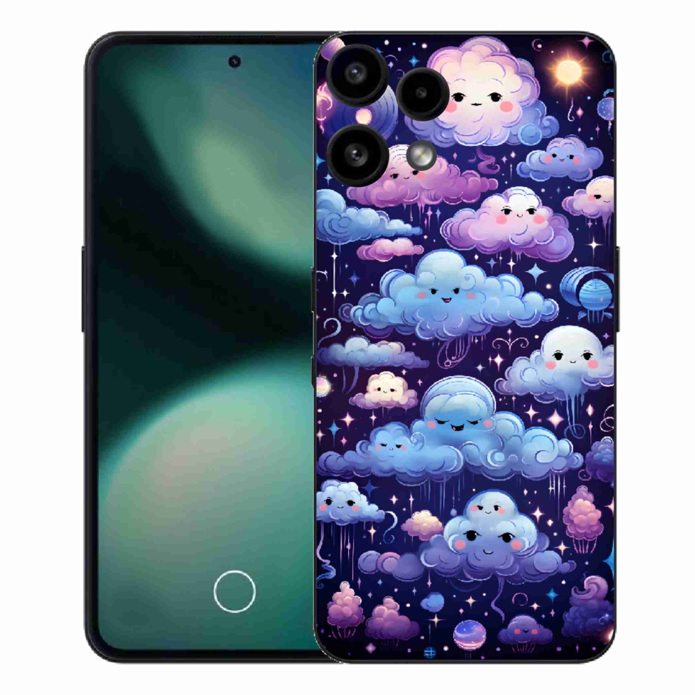 Gélový kryt mmCase na Nothing Phone (3a) Lite - mráčiky