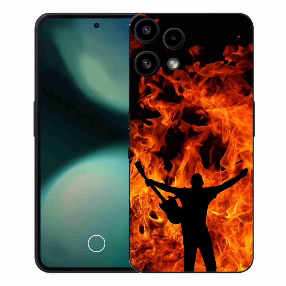 Gélový kryt mmCase na Nothing Phone (3a) Lite - muzikant a oheň