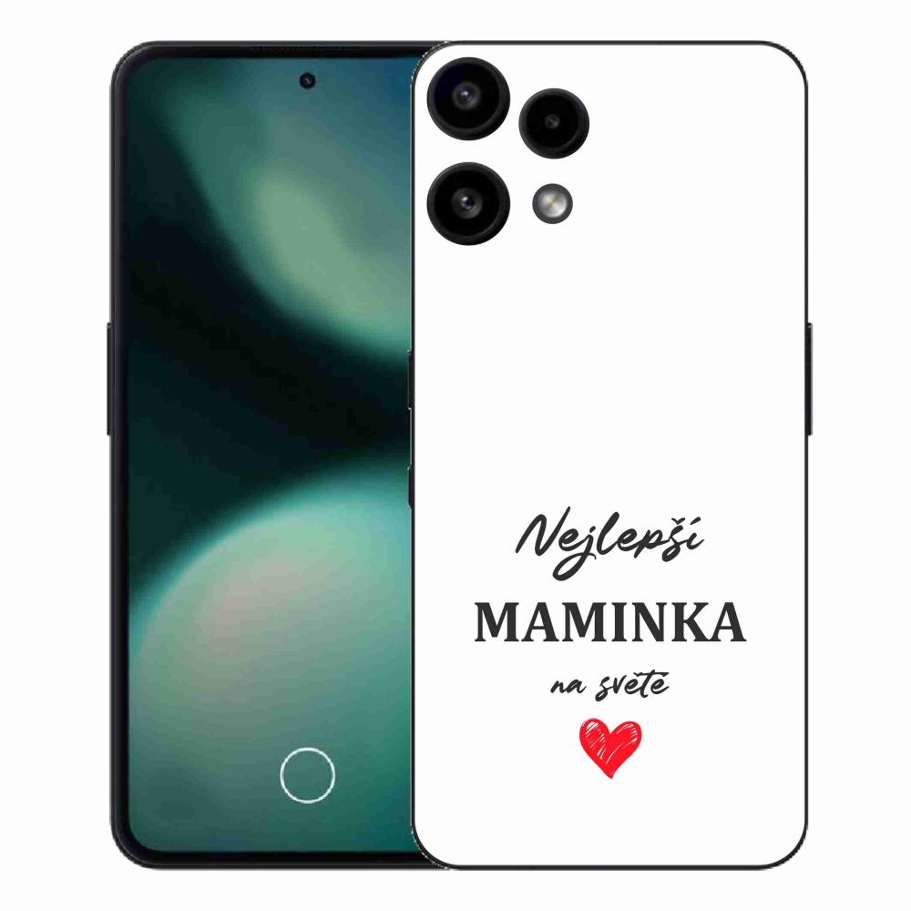 Gélový kryt mmCase na Nothing Phone (3a) Lite - najlepšia mamička 1 biele pozadie