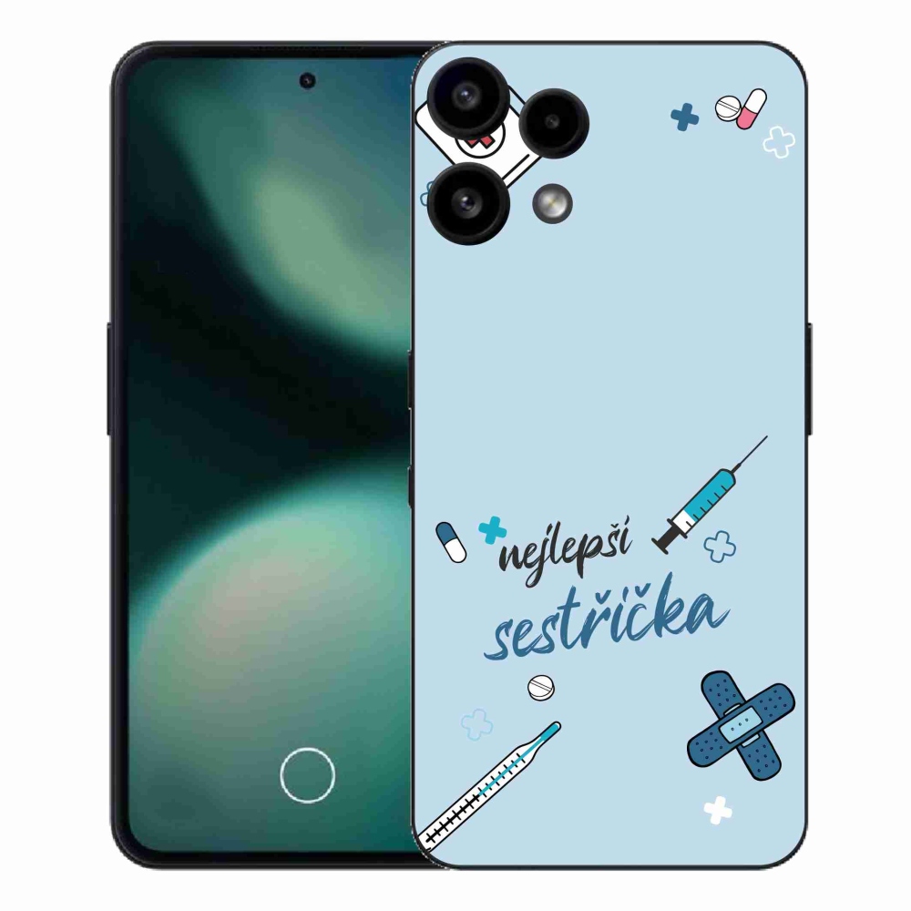 Gélový kryt mmCase na Nothing Phone (3a) Lite - najlepšia sestrička modré pozadie