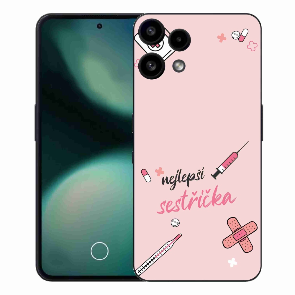 Gélový kryt mmCase na Nothing Phone (3a) Lite - najlepšia sestrička ružové pozadie