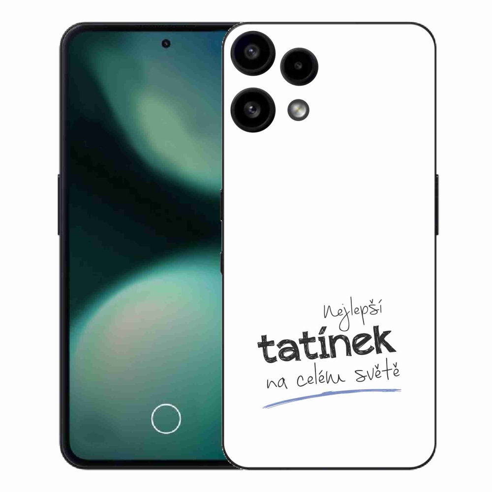 Gélový kryt mmCase na Nothing Phone (3a) Lite - najlepší otecko 4 biele pozadie
