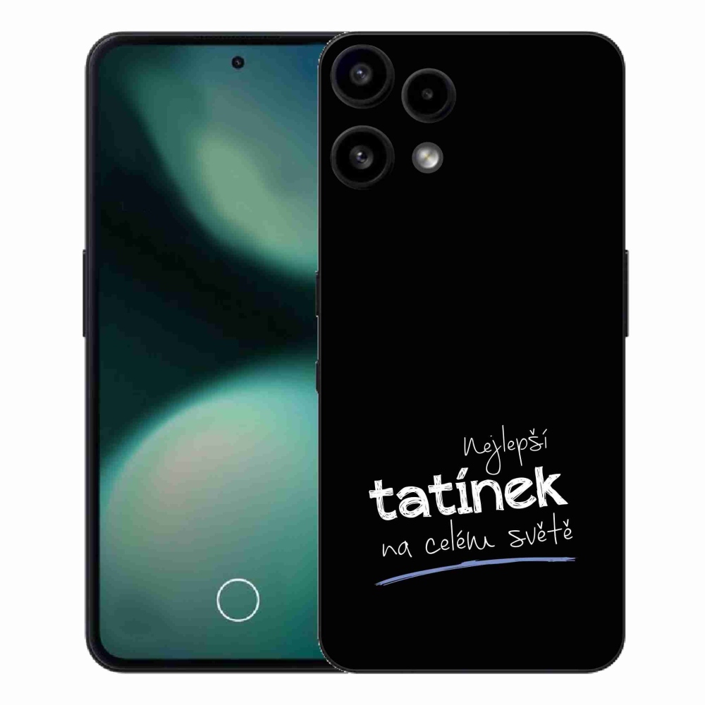 Gélový kryt mmCase na Nothing Phone (3a) Lite - najlepší otecko 4 čierne pozadie