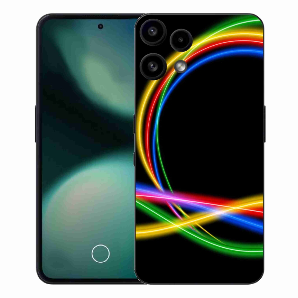 Gélový kryt mmCase na Nothing Phone (3a) Lite - neónové kruhy