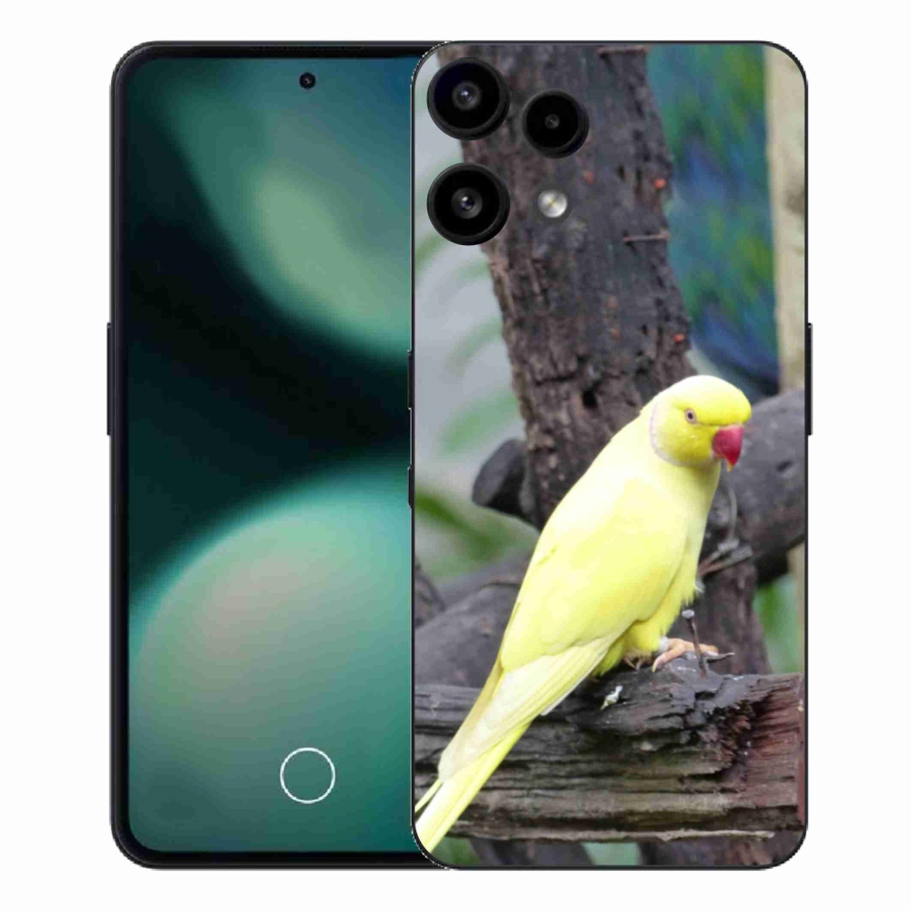 Gélový kryt mmCase na Nothing Phone (3a) Lite - papagáj alexander žltý