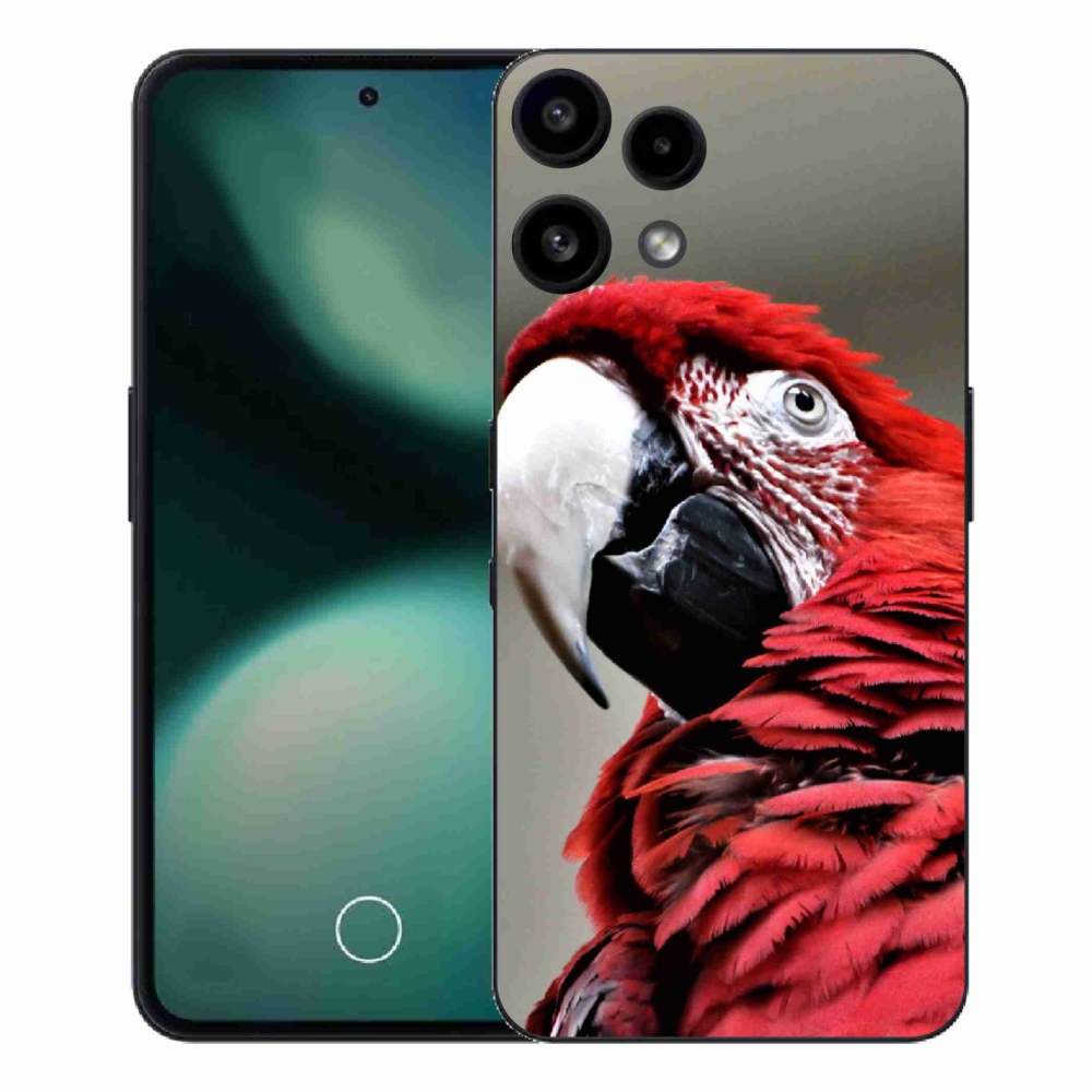 Gélový kryt mmCase na Nothing Phone (3a) Lite - papagáj ara červený