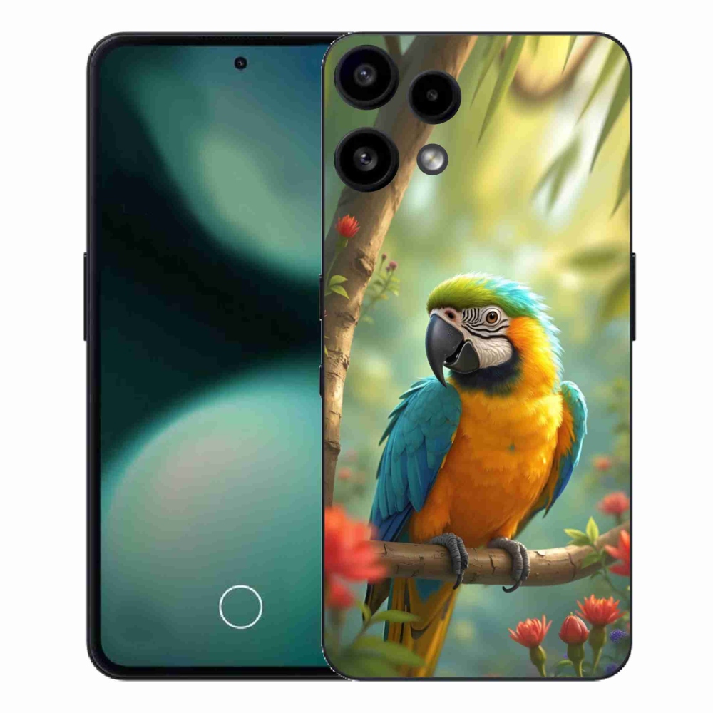 Gélový kryt mmCase na Nothing Phone (3a) Lite - papagáj ara modrožltá