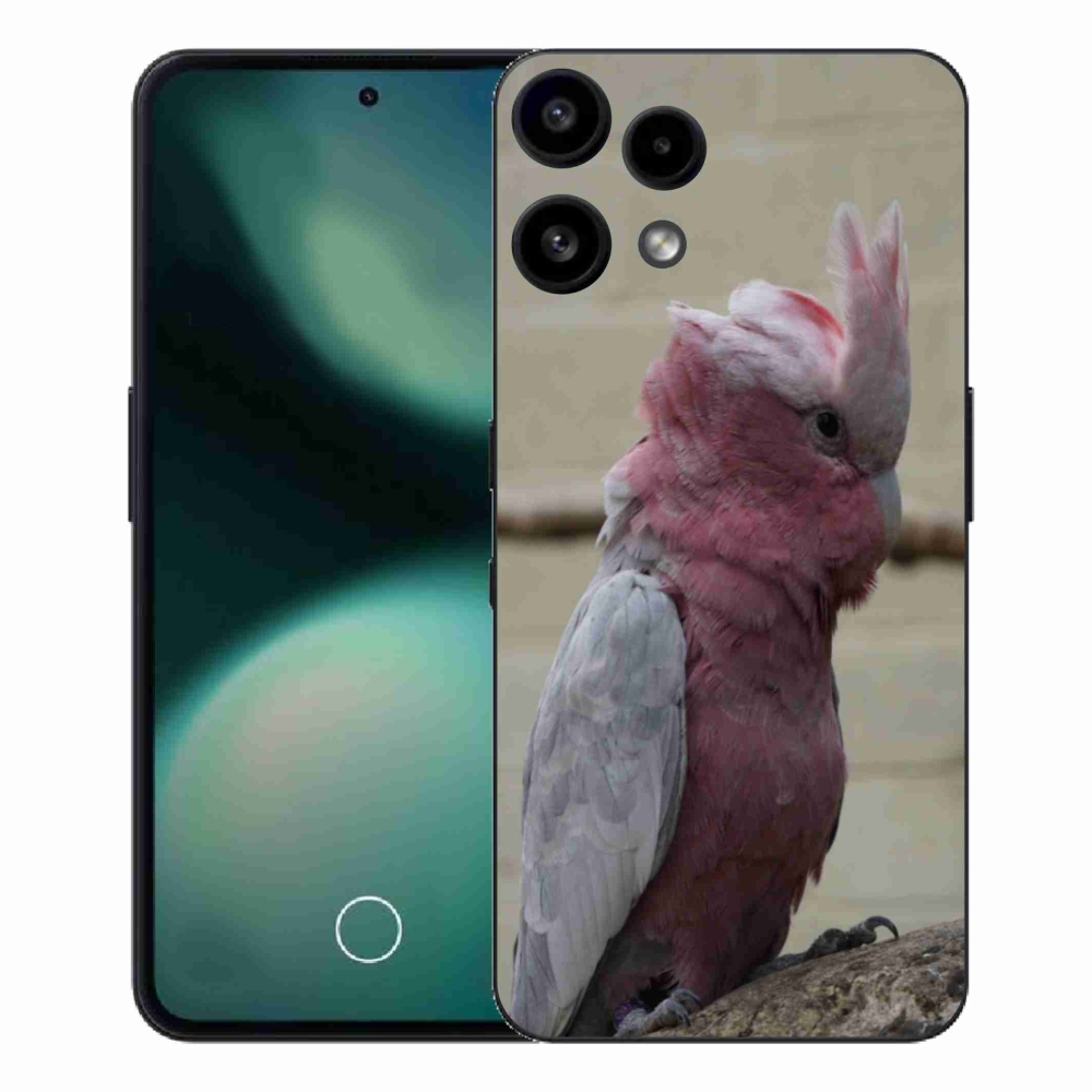 Gélový kryt mmCase na Nothing Phone (3a) Lite - papagáj kakadu ružový