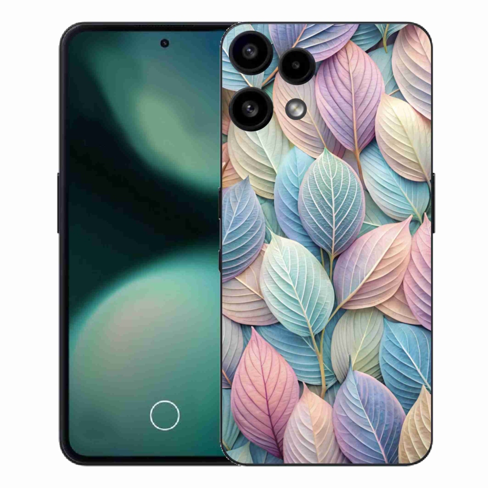 Gélový kryt mmCase na Nothing Phone (3a) Lite - pastelové listy