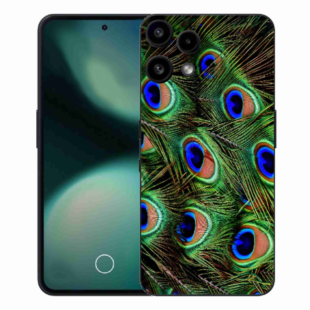 Gélový kryt mmCase na Nothing Phone (3a) Lite - pávie perie