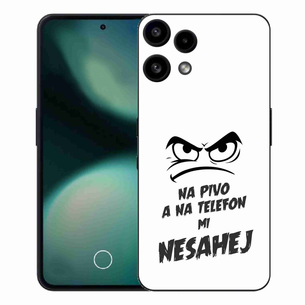 Gélový kryt mmCase na Nothing Phone (3a) Lite - pivný motív 2 biele pozadie