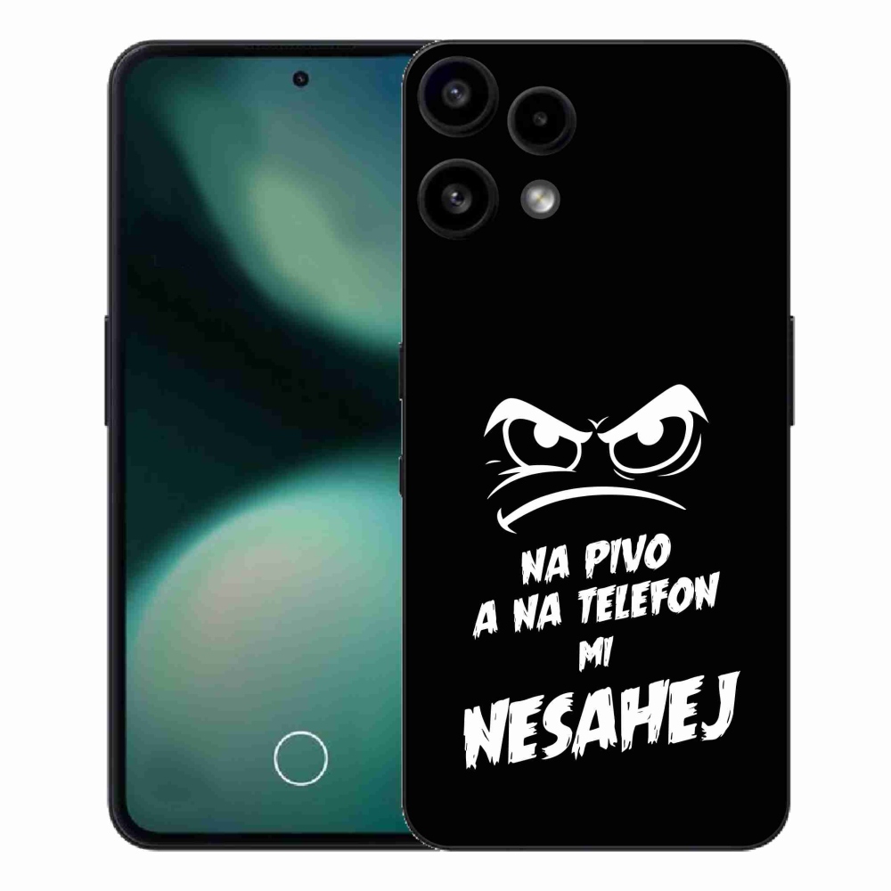 Gélový kryt mmCase na Nothing Phone (3a) Lite - pivný motív 2 čierne pozadie