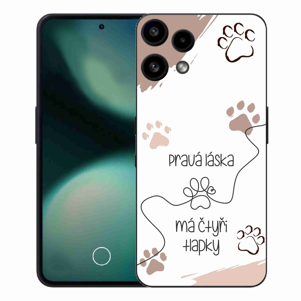 Gélový kryt mmCase na Nothing Phone (3a) Lite - psí motív 1 biele pozadie