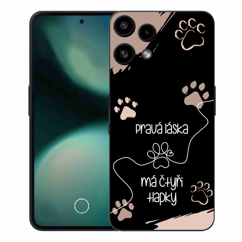 Gélový kryt mmCase na Nothing Phone (3a) Lite - psí motív 1 čierne pozadie