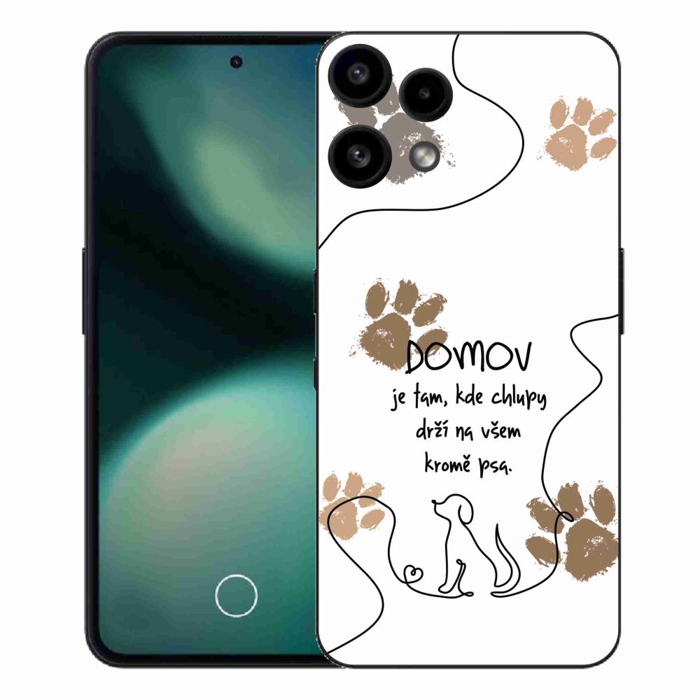 Gélový kryt mmCase na Nothing Phone (3a) Lite - psí motív biele pozadie