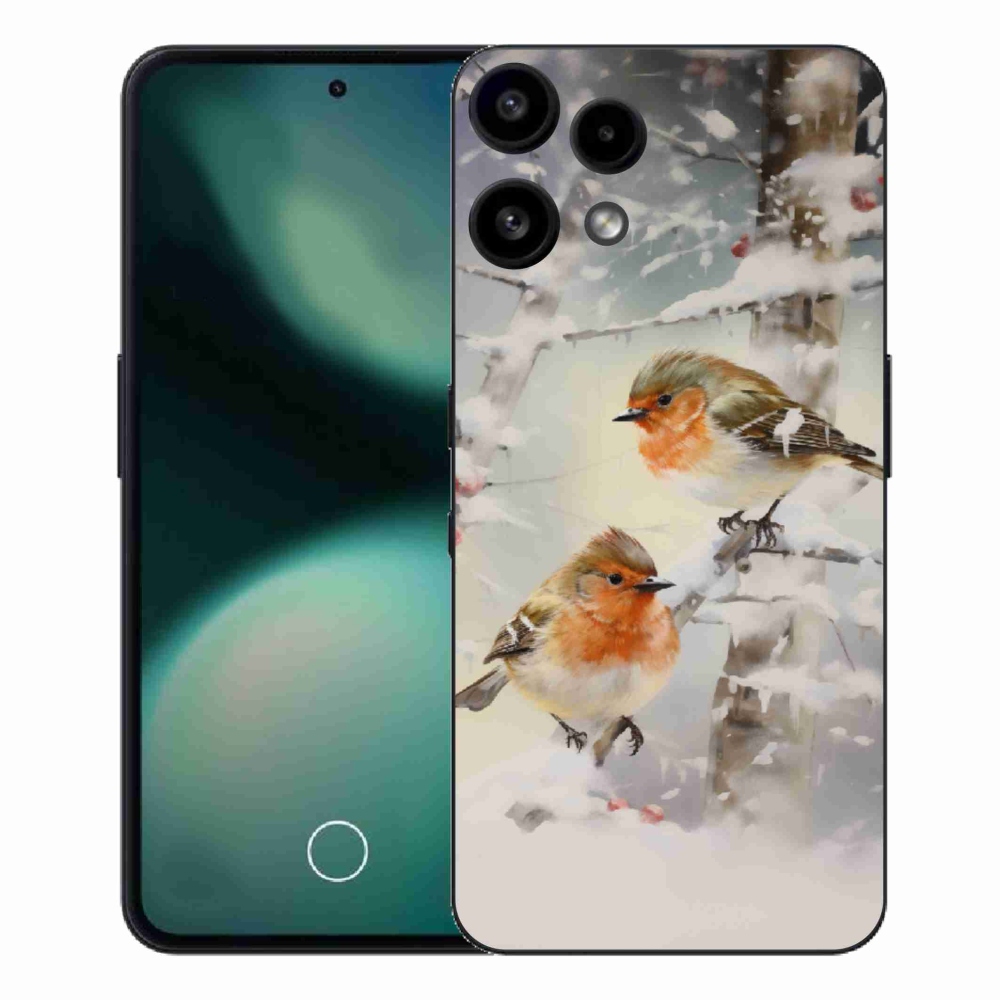 Gélový kryt mmCase na Nothing Phone (3a) Lite - vtáčiky v zime