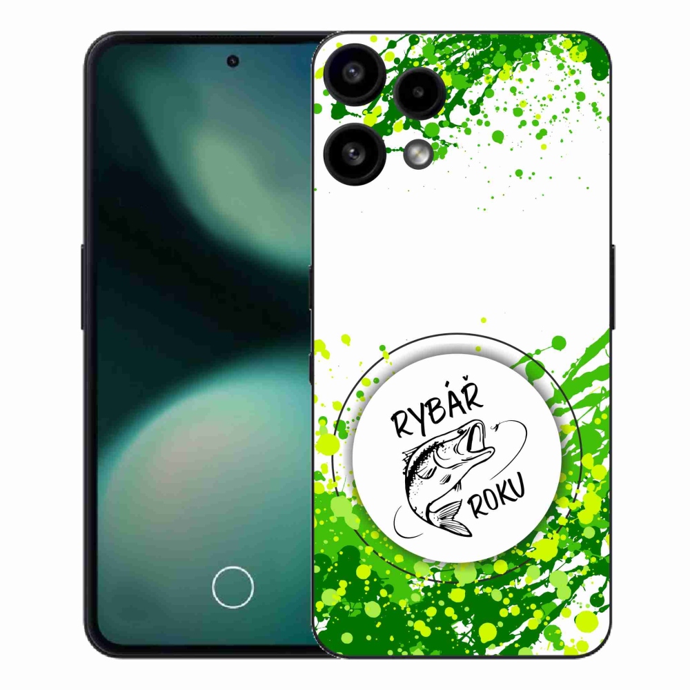 Gélový kryt mmCase na Nothing Phone (3a) Lite - rybár roka biele pozadie