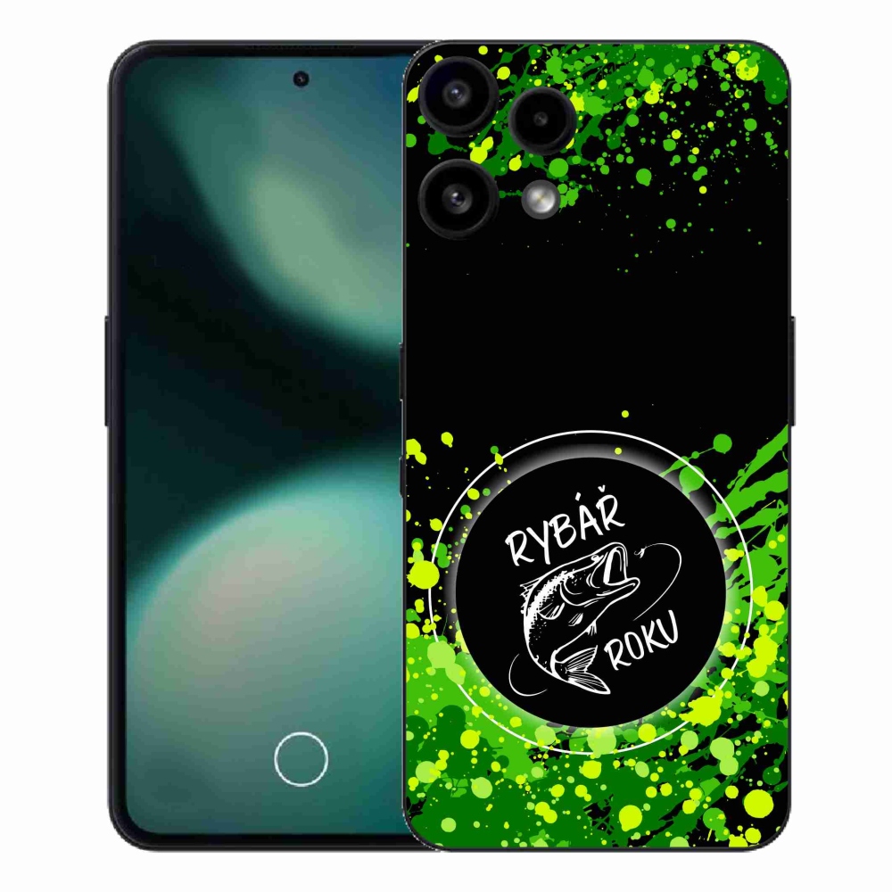 Gélový kryt mmCase na Nothing Phone (3a) Lite - rybár roka čierne pozadie