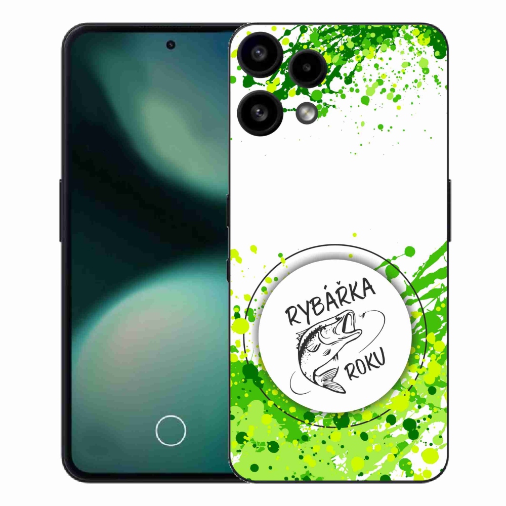 Gélový kryt mmCase na Nothing Phone (3a) Lite - rybárka roku biele pozadie