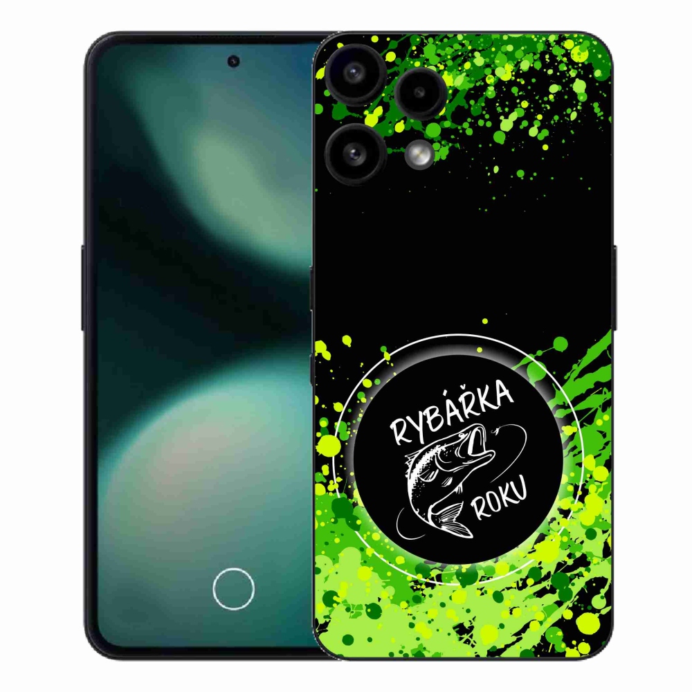Gélový kryt mmCase na Nothing Phone (3a) Lite - rybárka roku čierne pozadie