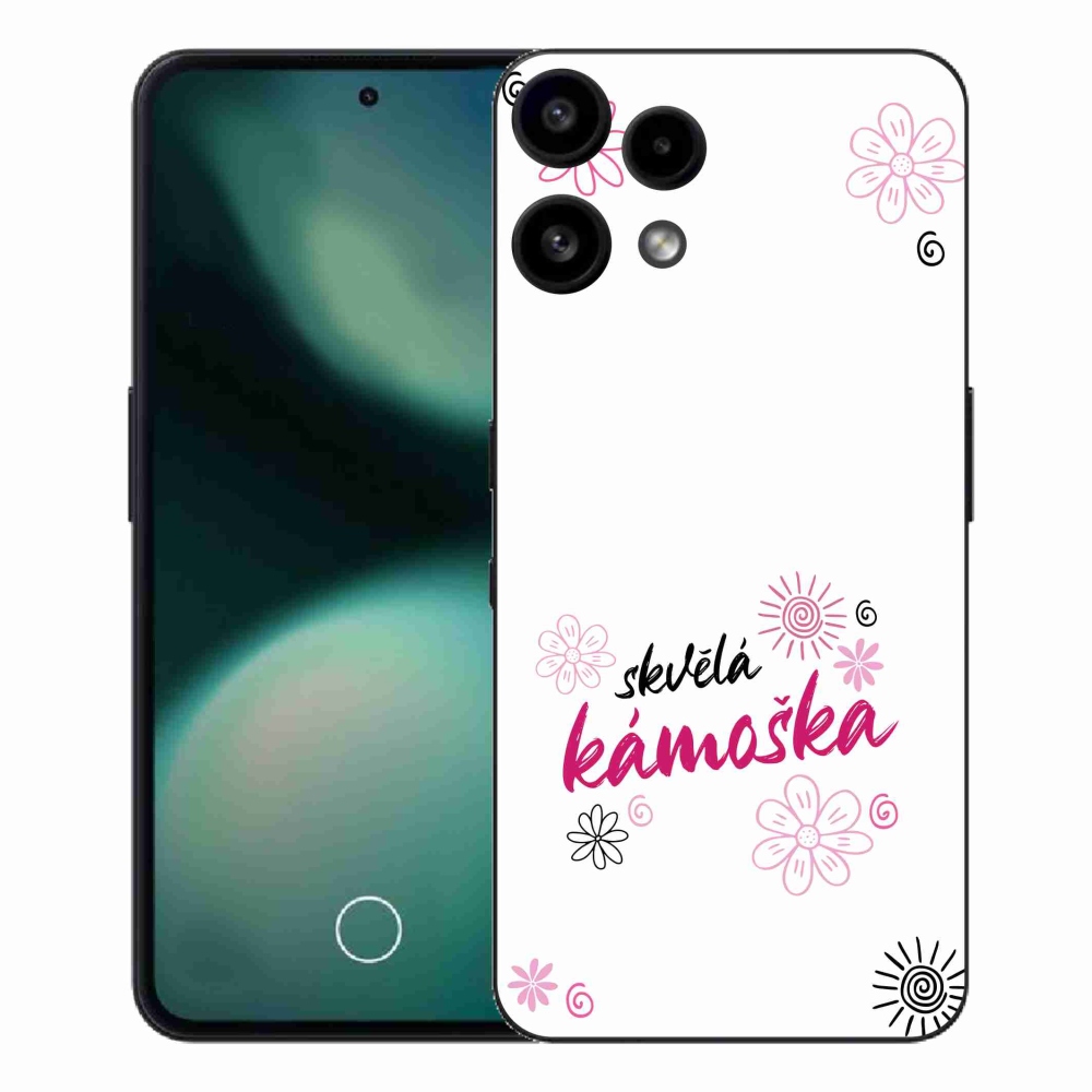 Gélový kryt mmCase na Nothing Phone (3a) Lite - skvelá kamoška biele pozadie