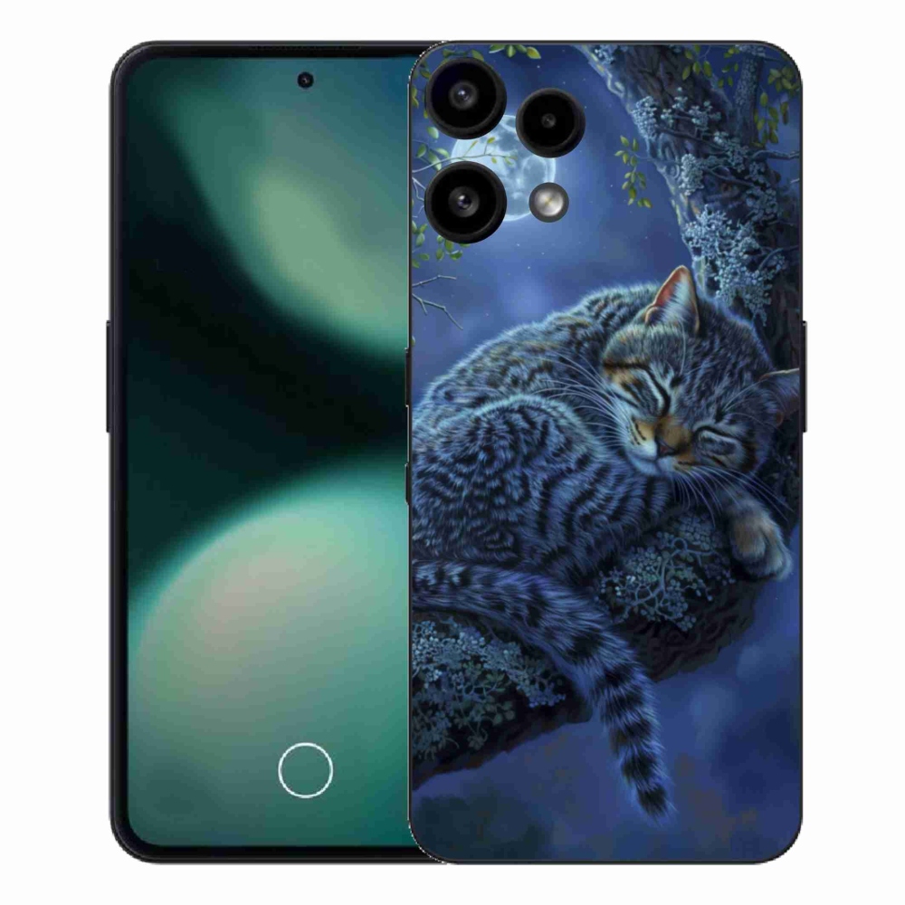 Gélový kryt mmCase na Nothing Phone (3a) Lite - spiaca mačka