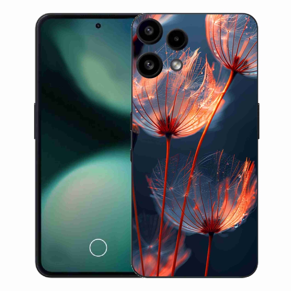 Gélový kryt mmCase na Nothing Phone (3a) Lite - svetielkujúce páperie