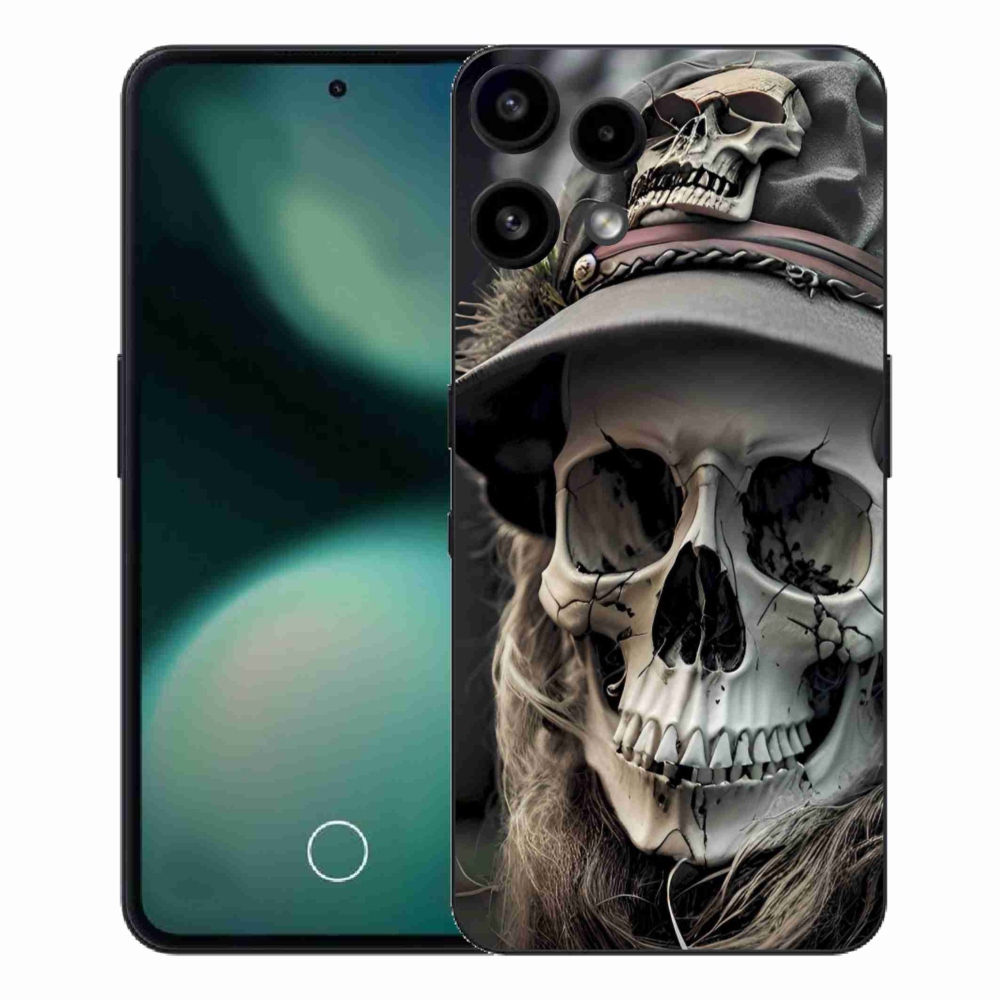 Gélový kryt mmCase na Nothing Phone (3a) Lite - temná lebka