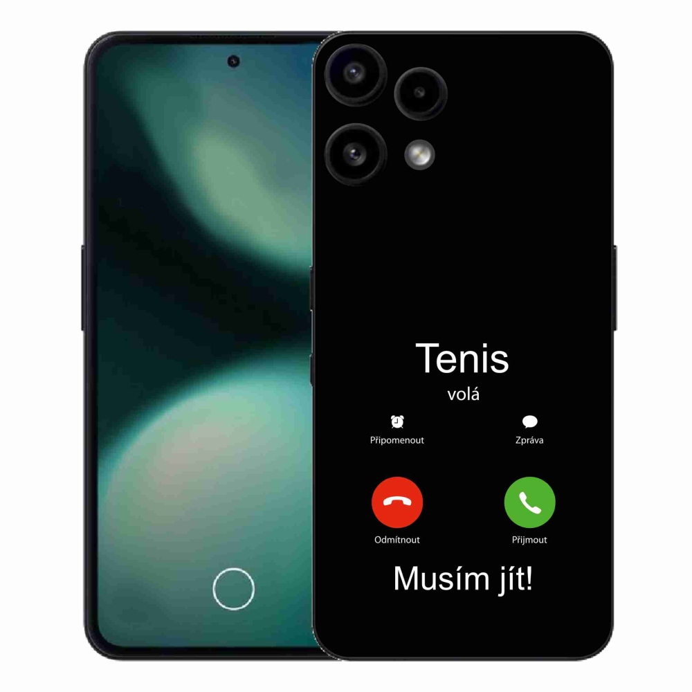Gélový kryt mmCase na Nothing Phone (3a) Lite - tenis volá čierne pozadie