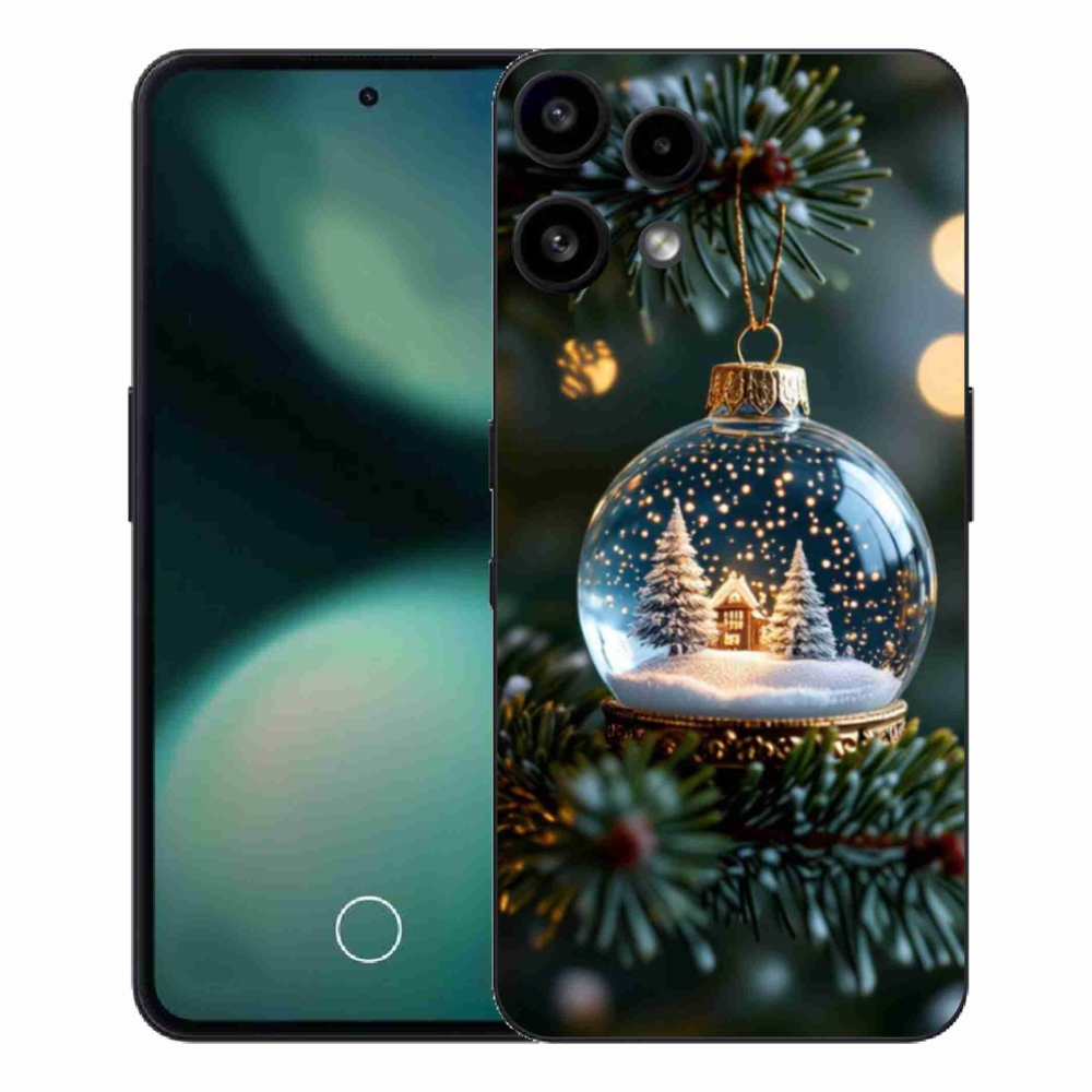 Gélový kryt mmCase na Nothing Phone (3a) Lite - vianočné gule 2