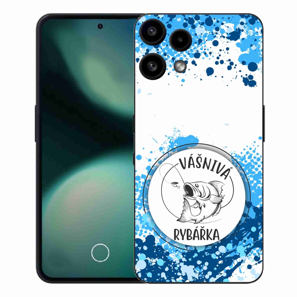 Gélový kryt mmCase na Nothing Phone (3a) Lite - vášnivá rybárka biele pozadie
