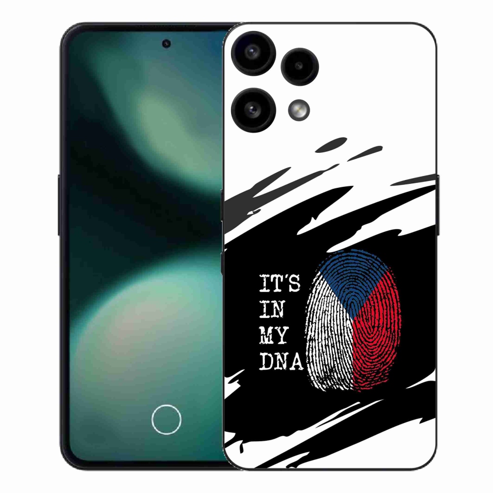 Gélový kryt mmCase na Nothing Phone (3a) Lite - vlajka odtlačok prsta čiernobiele pozadie